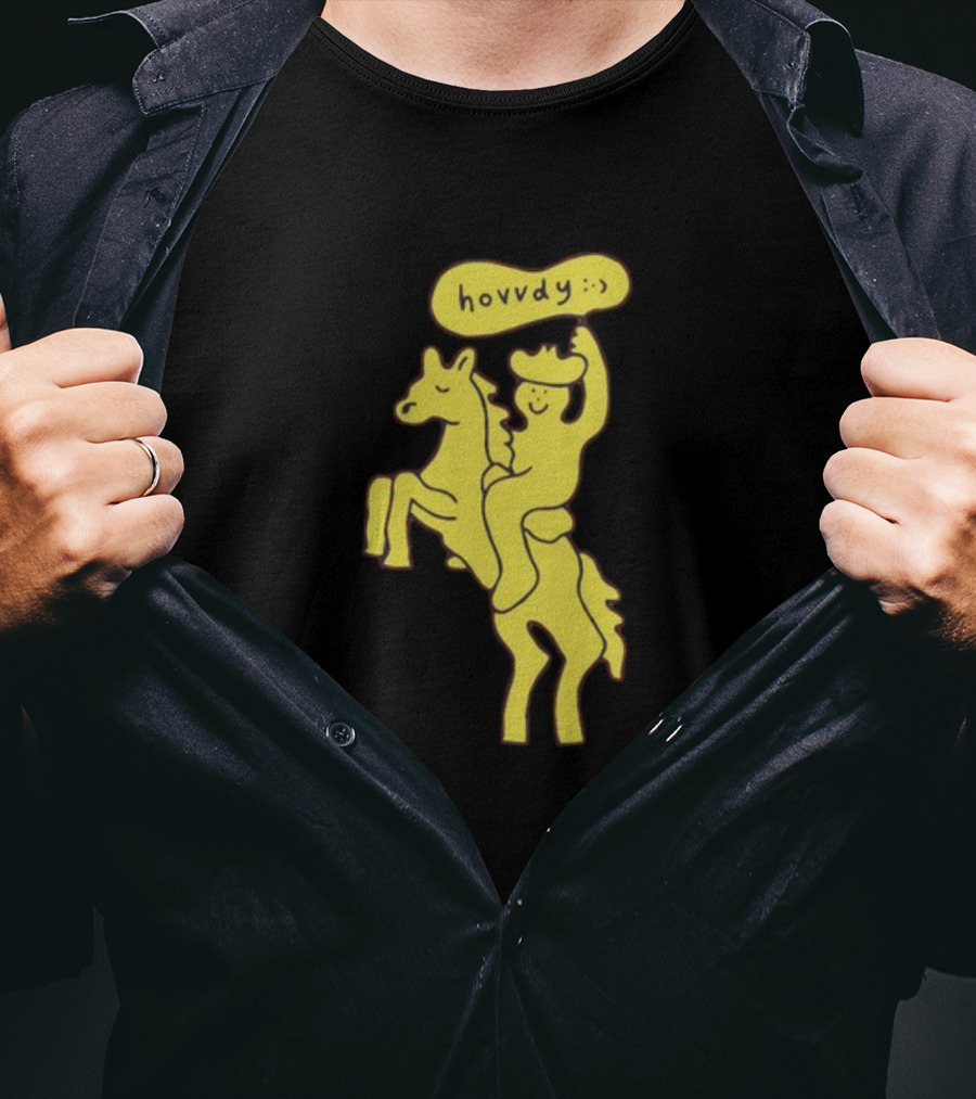 Hovvdy Jcrumb Cowboy On Horseback T-Shirt