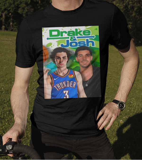Drake And Josh Thunder Basketball Funny Ahh T-Shirt