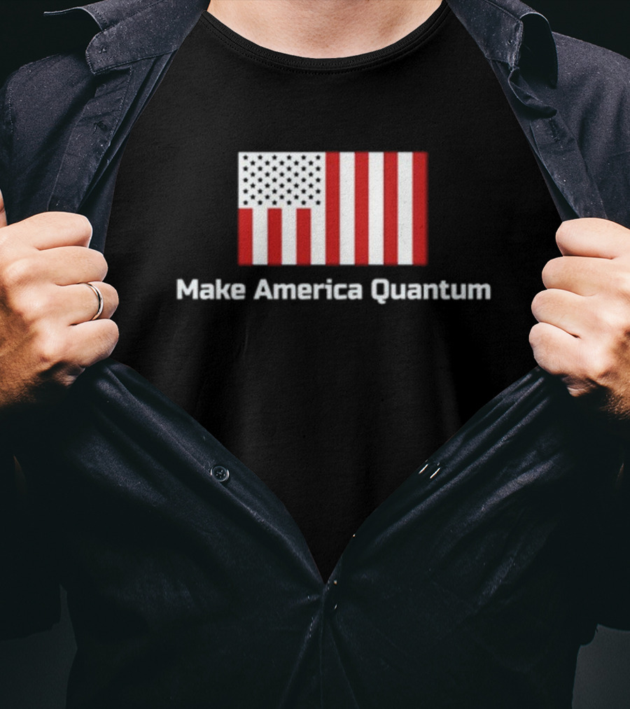Make America Quantum United States Flag Luke Slywaker T-Shirt