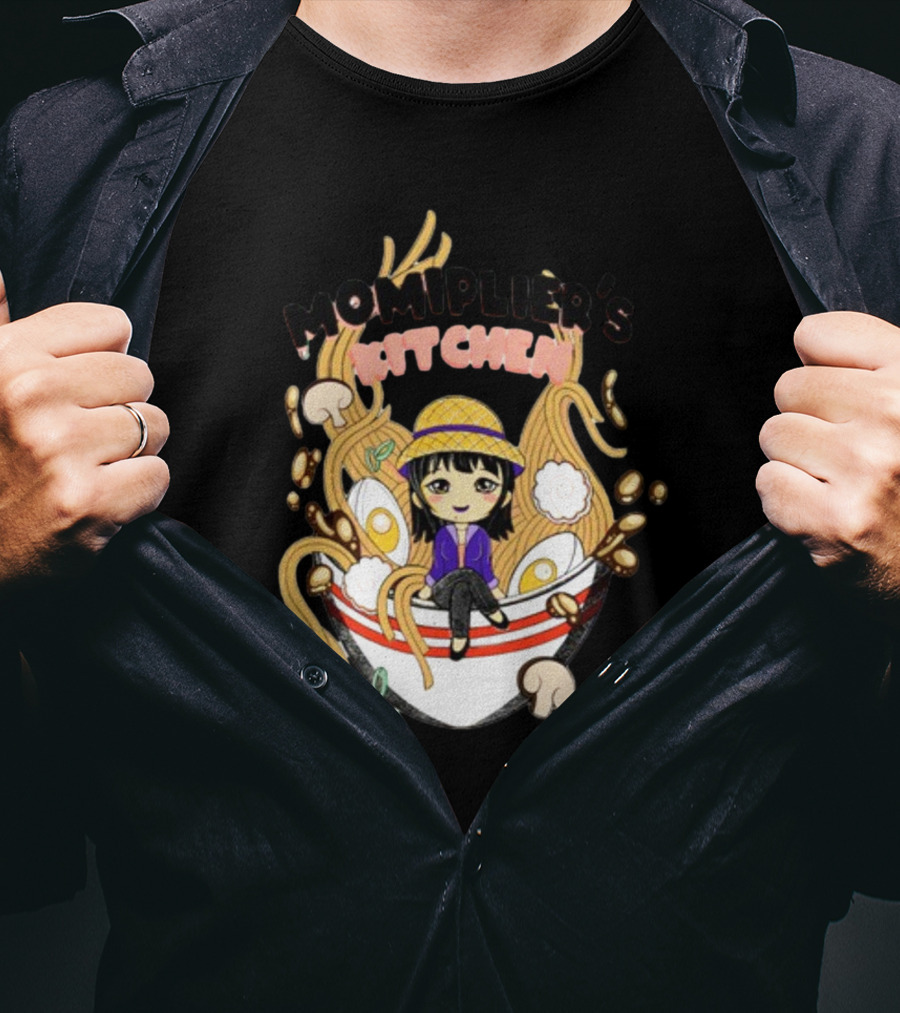 Momiplier's Kitchen Cute Anime Ramen Bowl T-Shirt