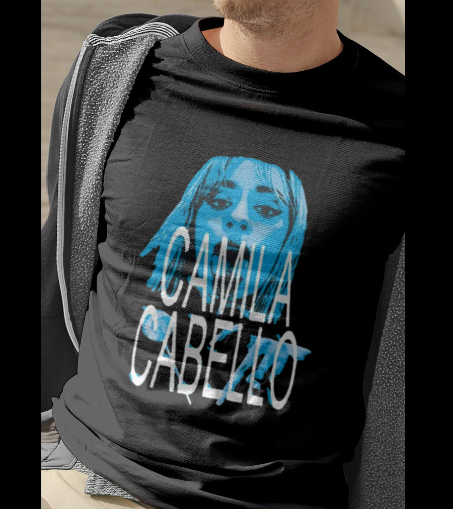 Camila Cabello Blue Portrait Portal Brazil C T-Shirt