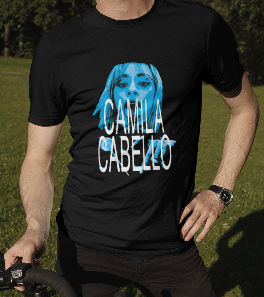 Camila Cabello Blue Portrait Portal Brazil C T-Shirt