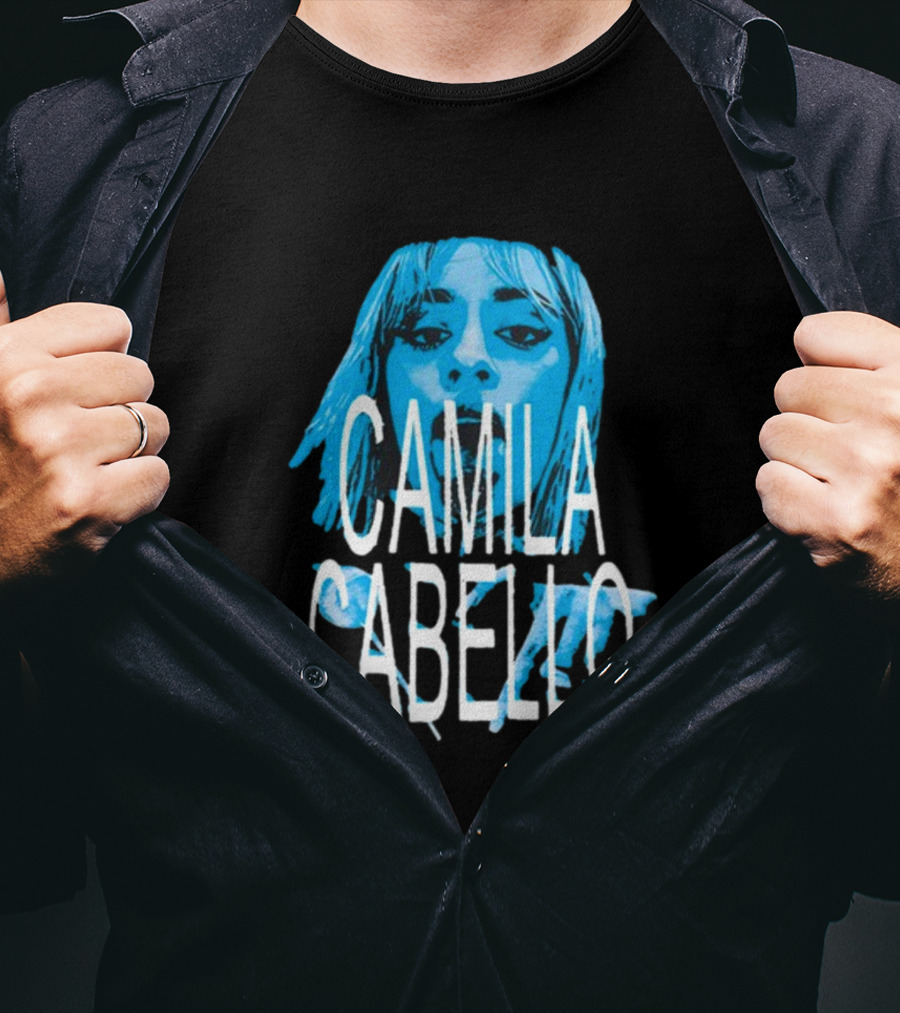 Camila Cabello Blue Portrait Portal Brazil C T-Shirt