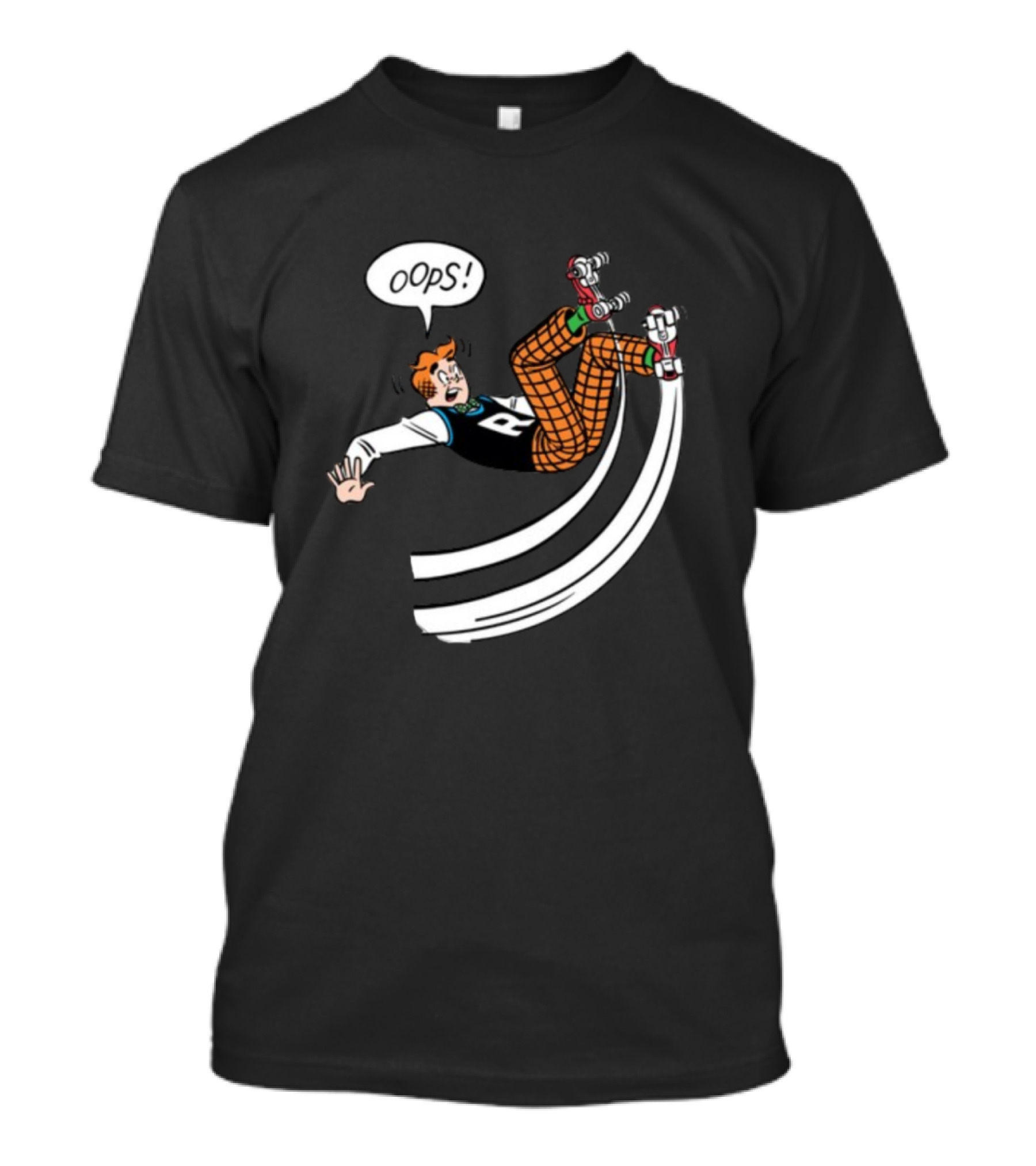 Archie Comics Roller Skating Oops Moment Comic Panel T-Shirt