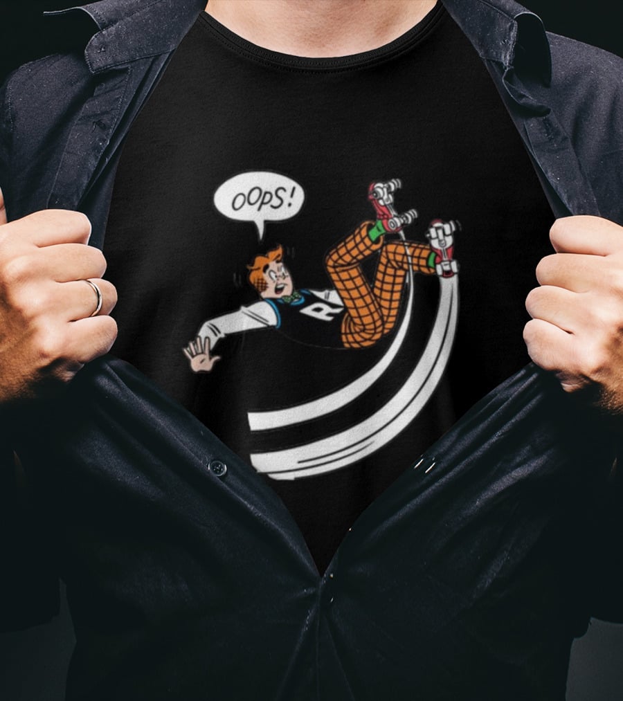 Archie Comics Roller Skating Oops Moment Comic Panel T-Shirt