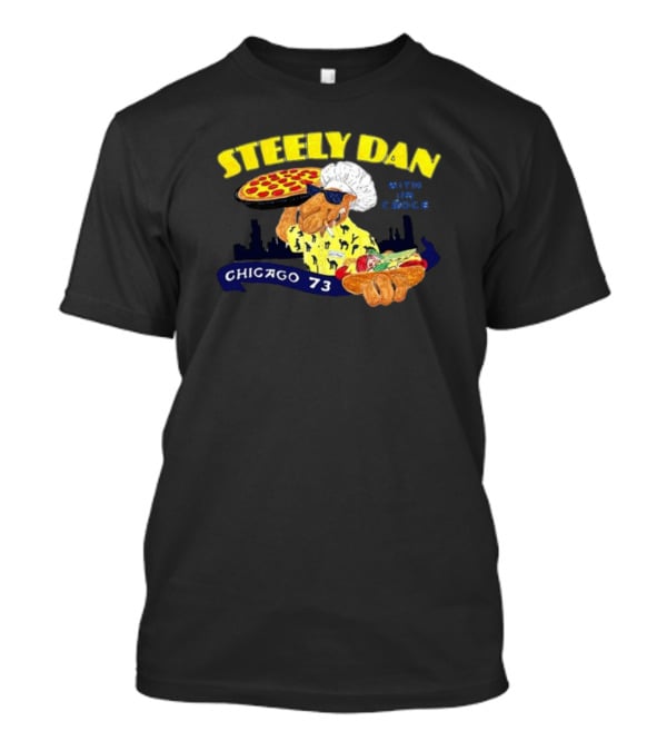 Steely Dan With Jim Croce Pizza Chef Chicago 73 T-Shirt