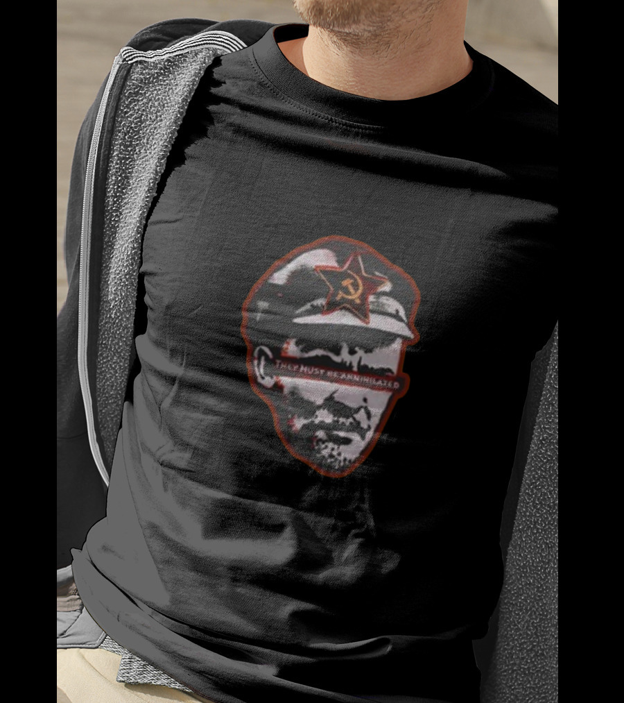 They Must Be Annihilated Soviet Star Lenin Bust Unwokeart Zine T-Shirt