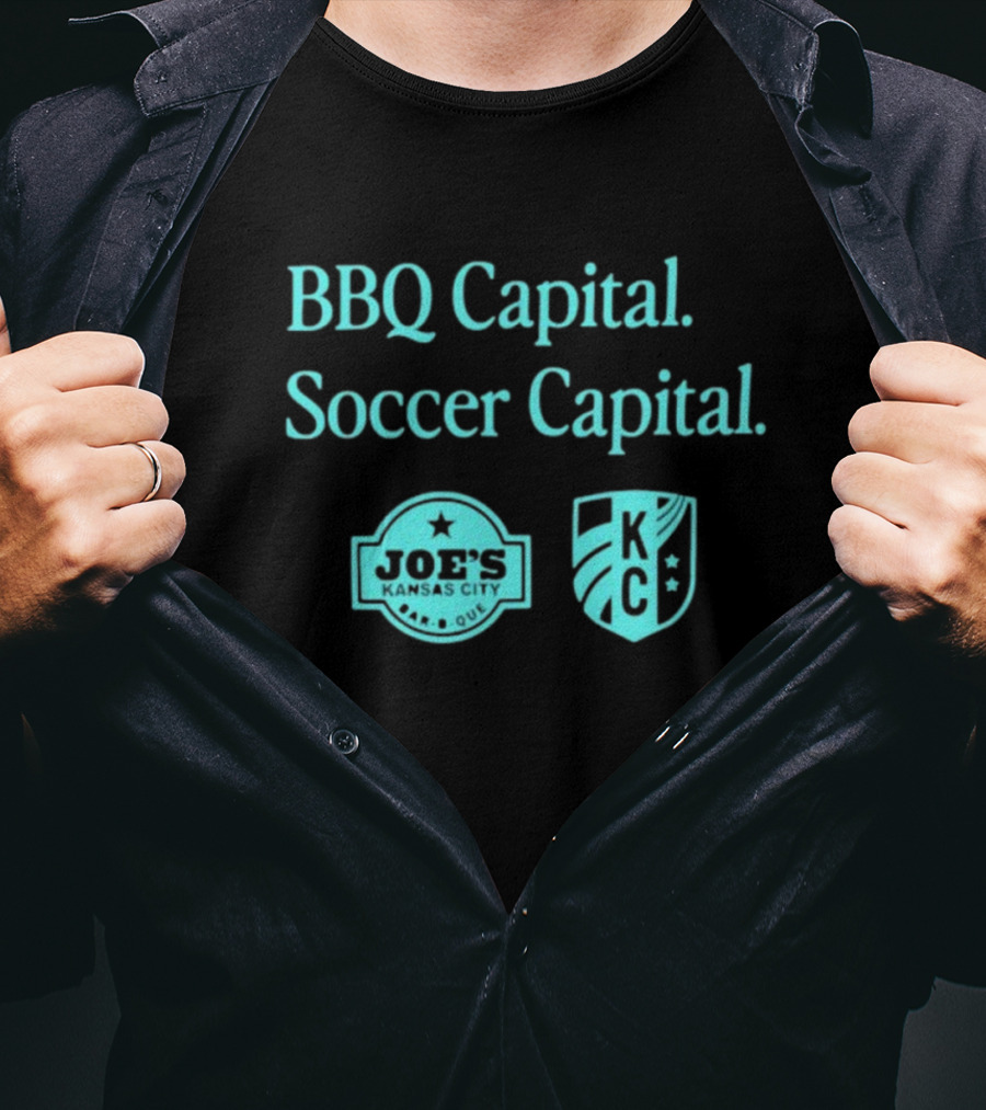 BBQ Capital Soccer Capital Joe's Kansas City KC T-Shirt