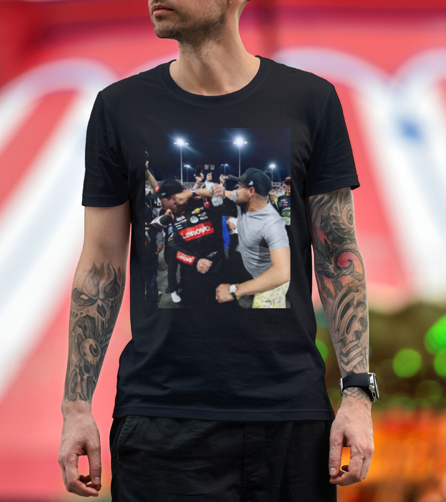 Ricky Stenhouse Jr. and Kyle Busch Brawl Lenovo NASCAR Fight T-Shirt