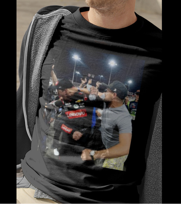 Ricky Stenhouse Jr. And Kyle Busch Brawl Lenovo NASCAR Fight T-Shirt