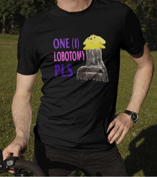 Jmcgg Pompompurin One 1 Lobotomy Pls Cute Character In Platform Boots T-Shirt