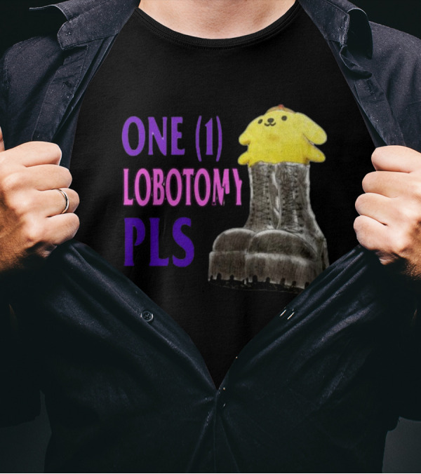 Jmcgg Pompompurin One 1 Lobotomy Pls Cute Character In Platform Boots T-Shirt