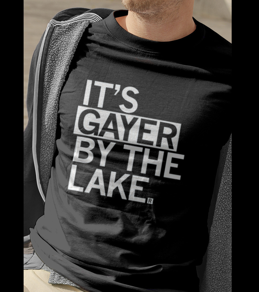 Raygunshirts It's Gayer By The Lake T-Shirt
