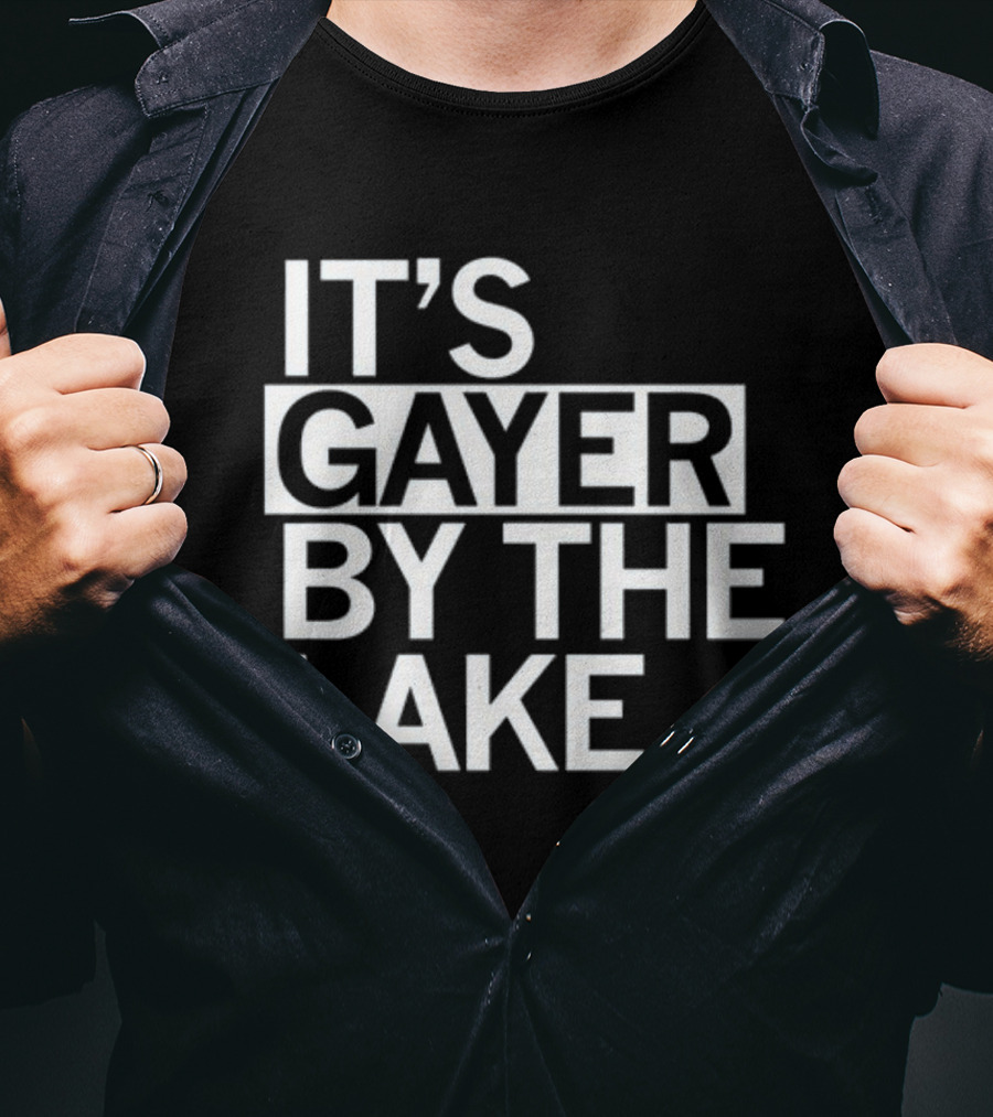 Raygunshirts It's Gayer By The Lake T-Shirt