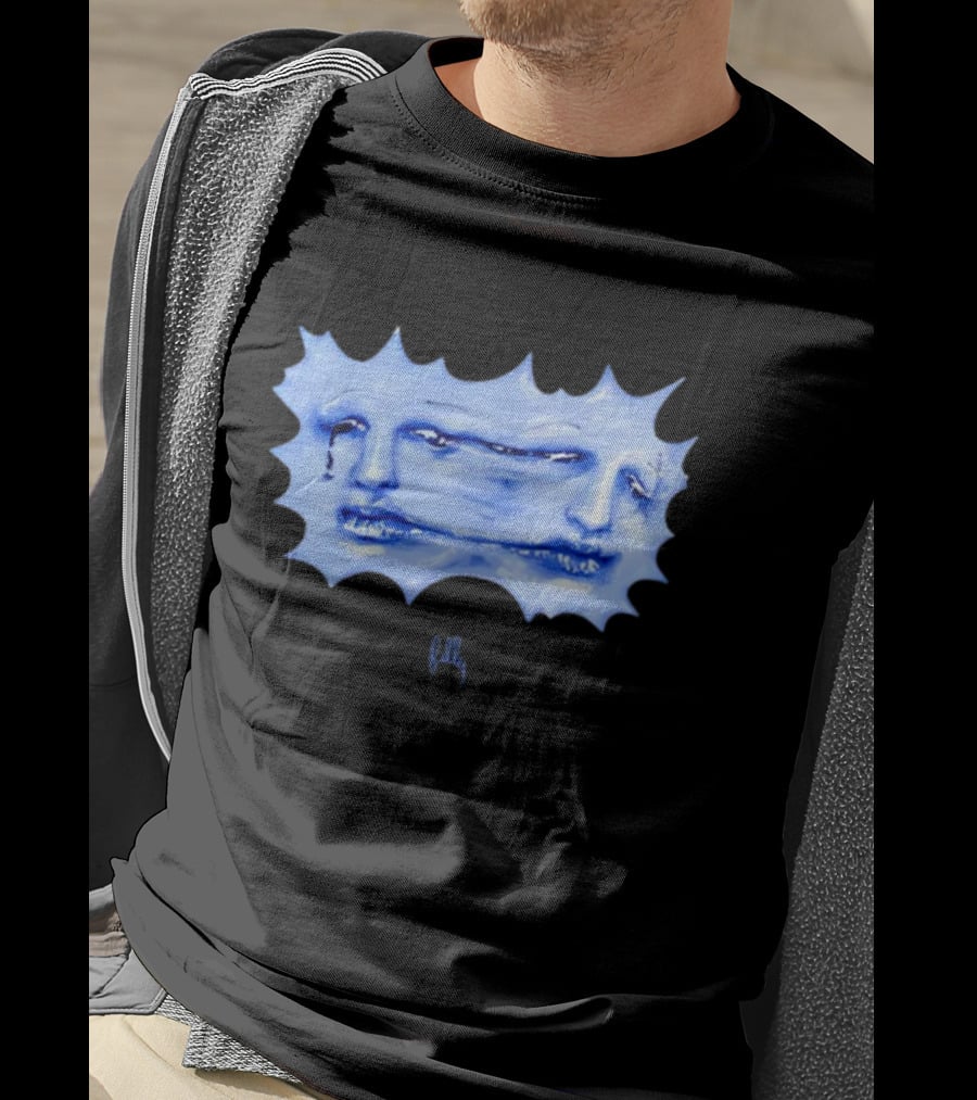 Felly Sun Liquid Blue Faces T-Shirt