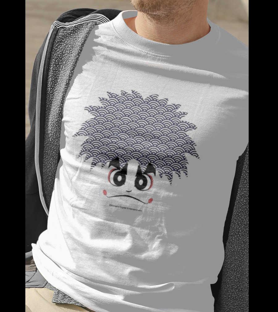 Kit Ellis Wearing Gare Goemon Konami Digital Entertainment Character Face T-Shirt