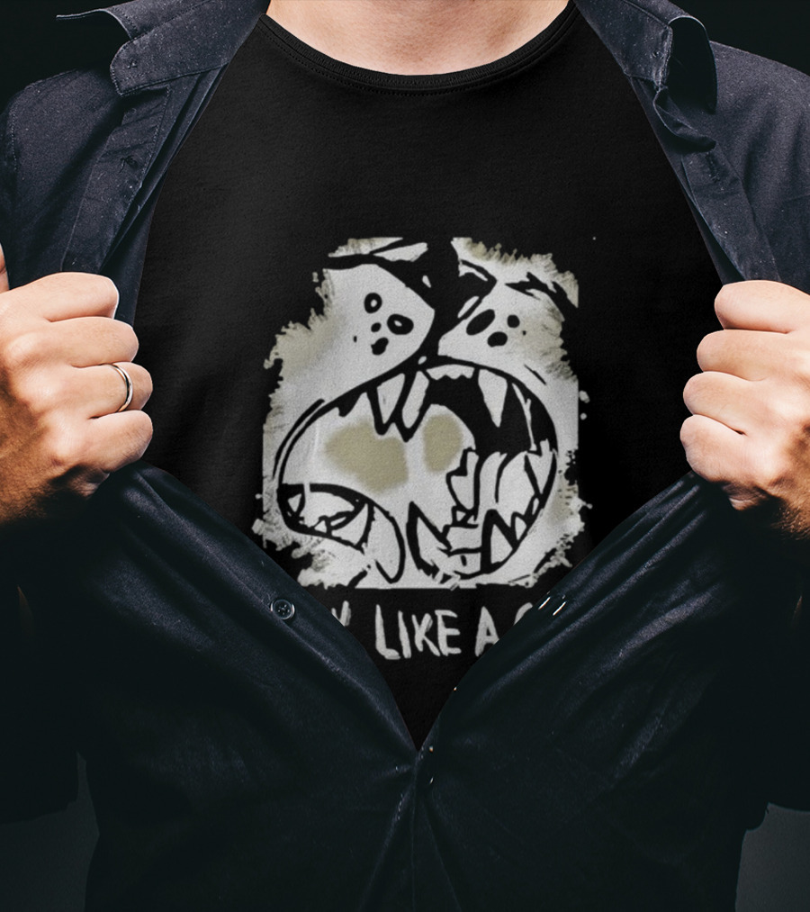 Bark Like A God Wolf Face T-Shirt