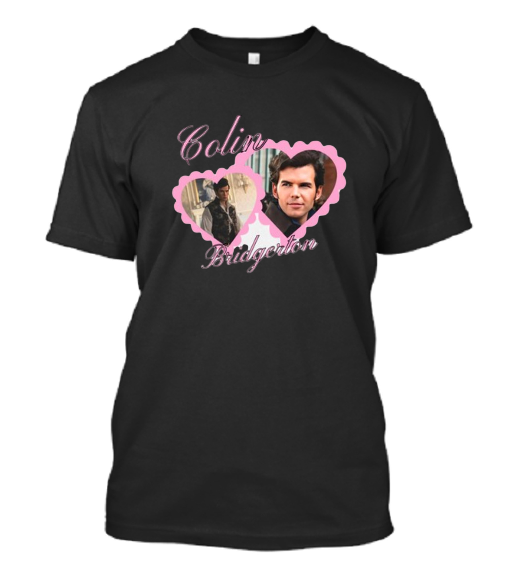 Colin Bridgerton Romantic Heart Portraits T-Shirt