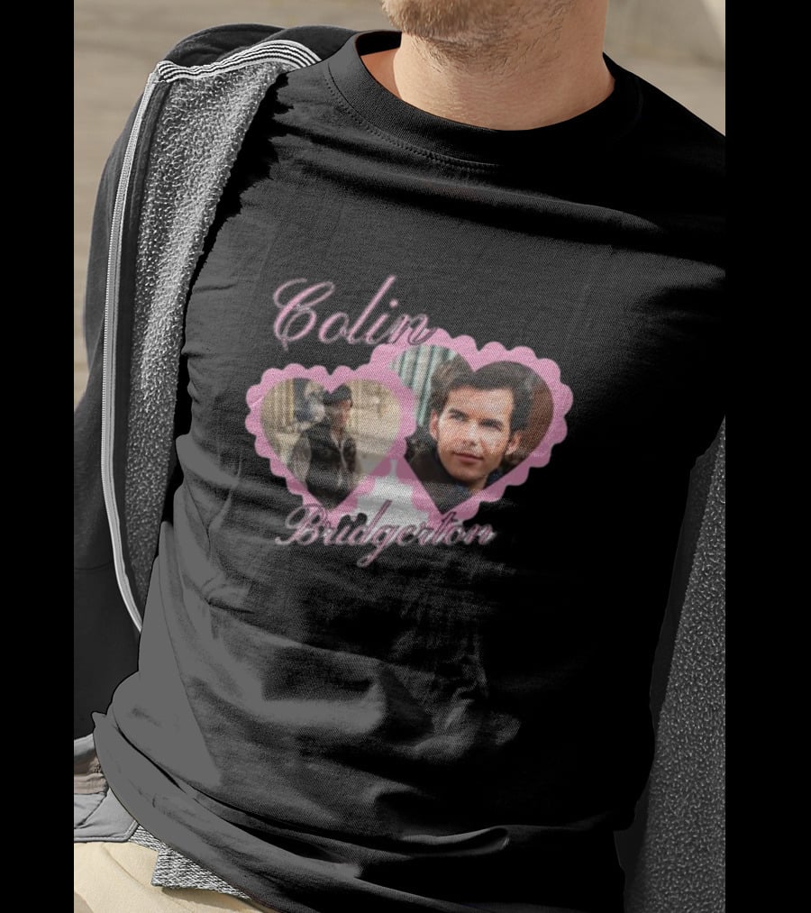 Colin Bridgerton Romantic Heart Portraits T-Shirt