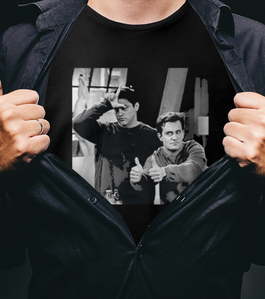 Friends Joey And Chandler Funny Gesture Scene T-Shirt