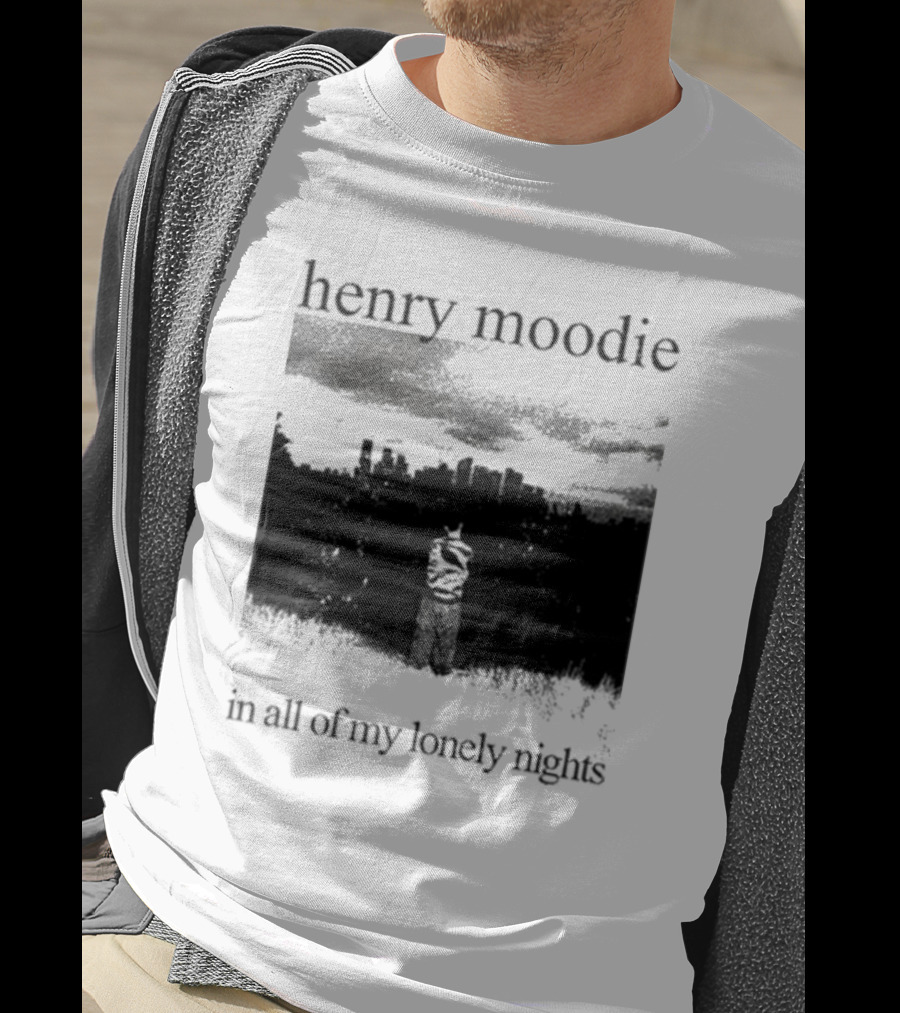 Henry Moodie In All Of My Lonely Nights Dark Skyline Scene T-Shirt