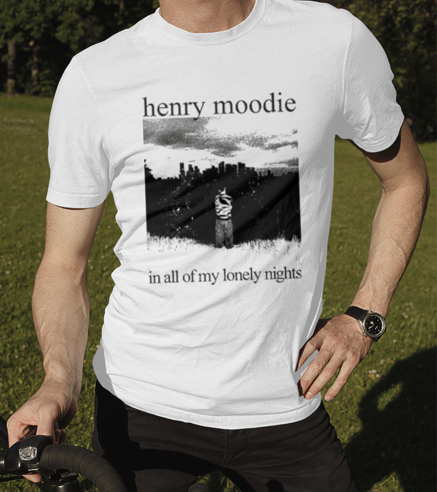 Henry Moodie In All Of My Lonely Nights Dark Skyline Scene T-Shirt