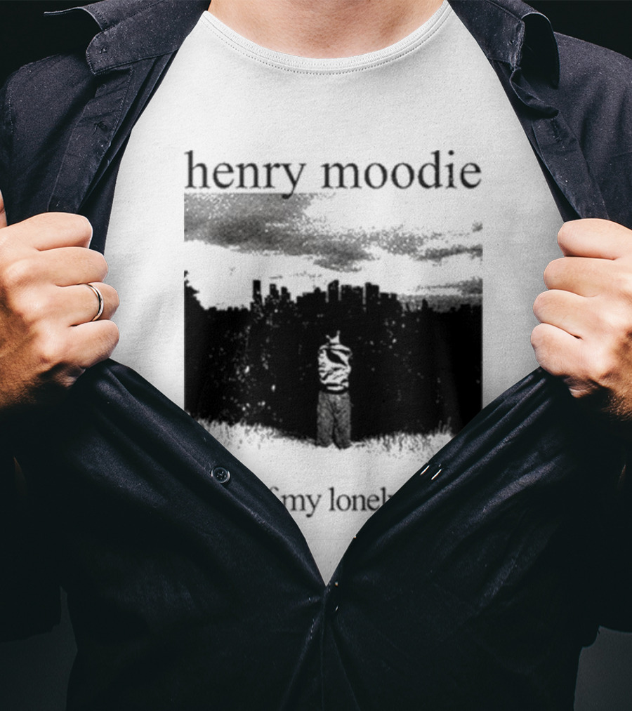 Henry Moodie In All Of My Lonely Nights Dark Skyline Scene T-Shirt
