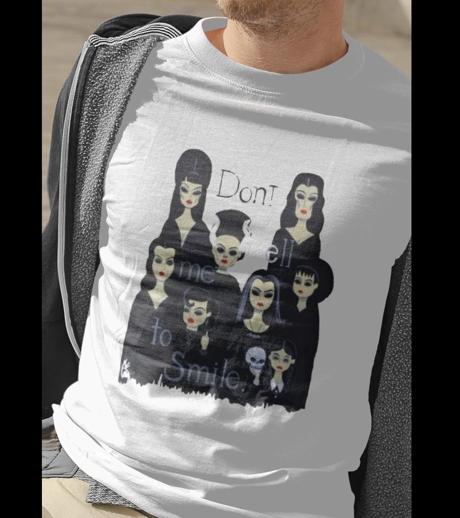 Celebrate World Goth Day El Gato Gomez’s Don’t Tell Me To Smile Group Of Gothic Women T-Shirt
