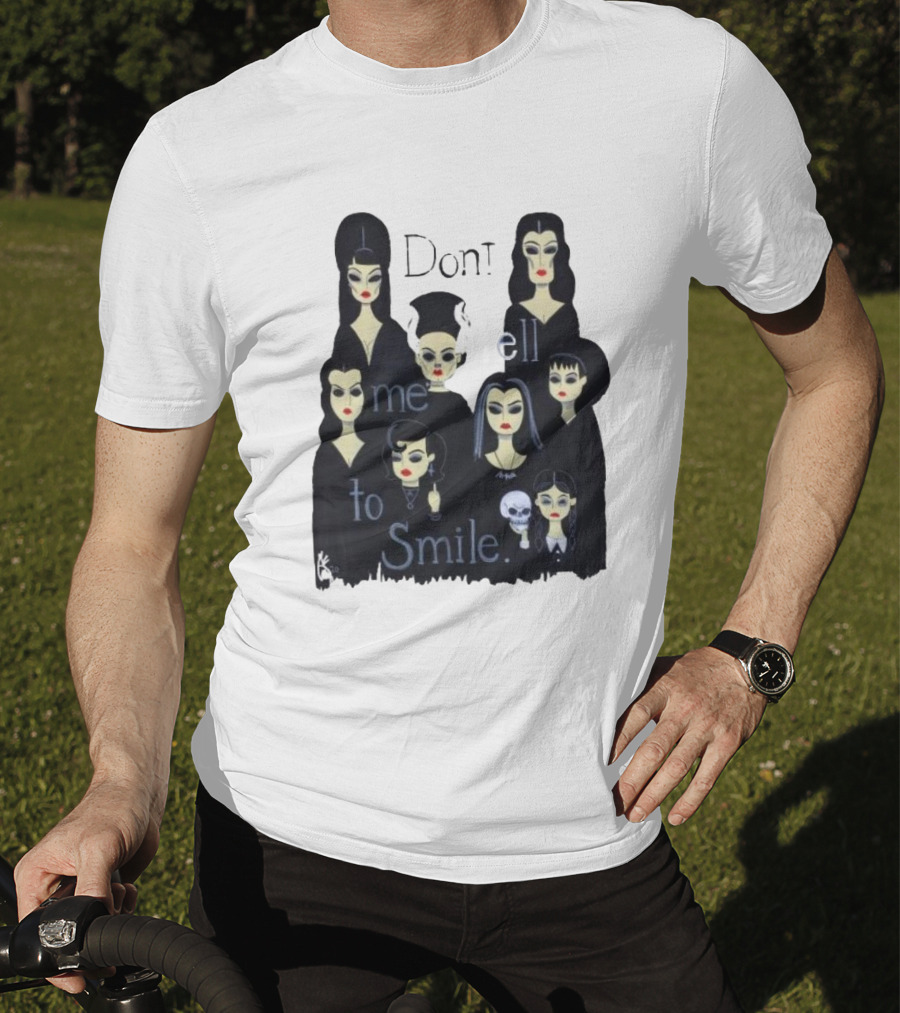 Celebrate World Goth Day El Gato Gomez’s Don’t Tell Me To Smile Group Of Gothic Women T-Shirt
