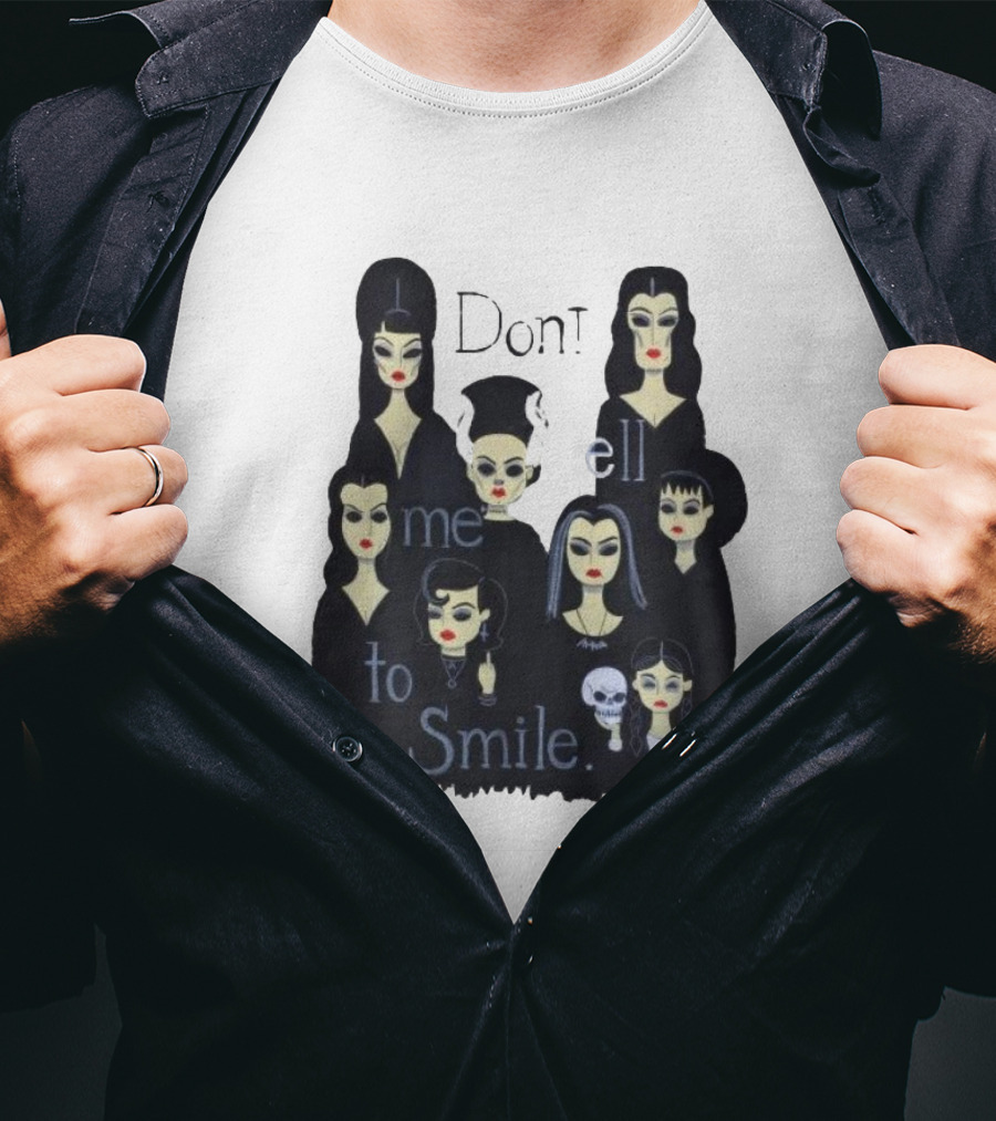 Celebrate World Goth Day El Gato Gomez’s Don’t Tell Me To Smile Group Of Gothic Women T-Shirt