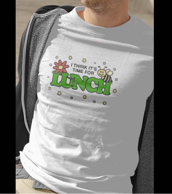 Cody’s Run Club I Think It’s Time For Lunch With Bee And Flower Motif T-Shirt