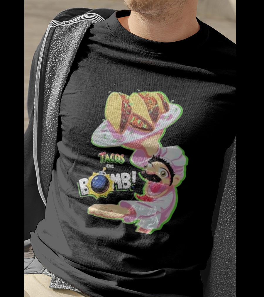 Curio Kujo Tacos Are The Bomb Chef With Bomb T-Shirt