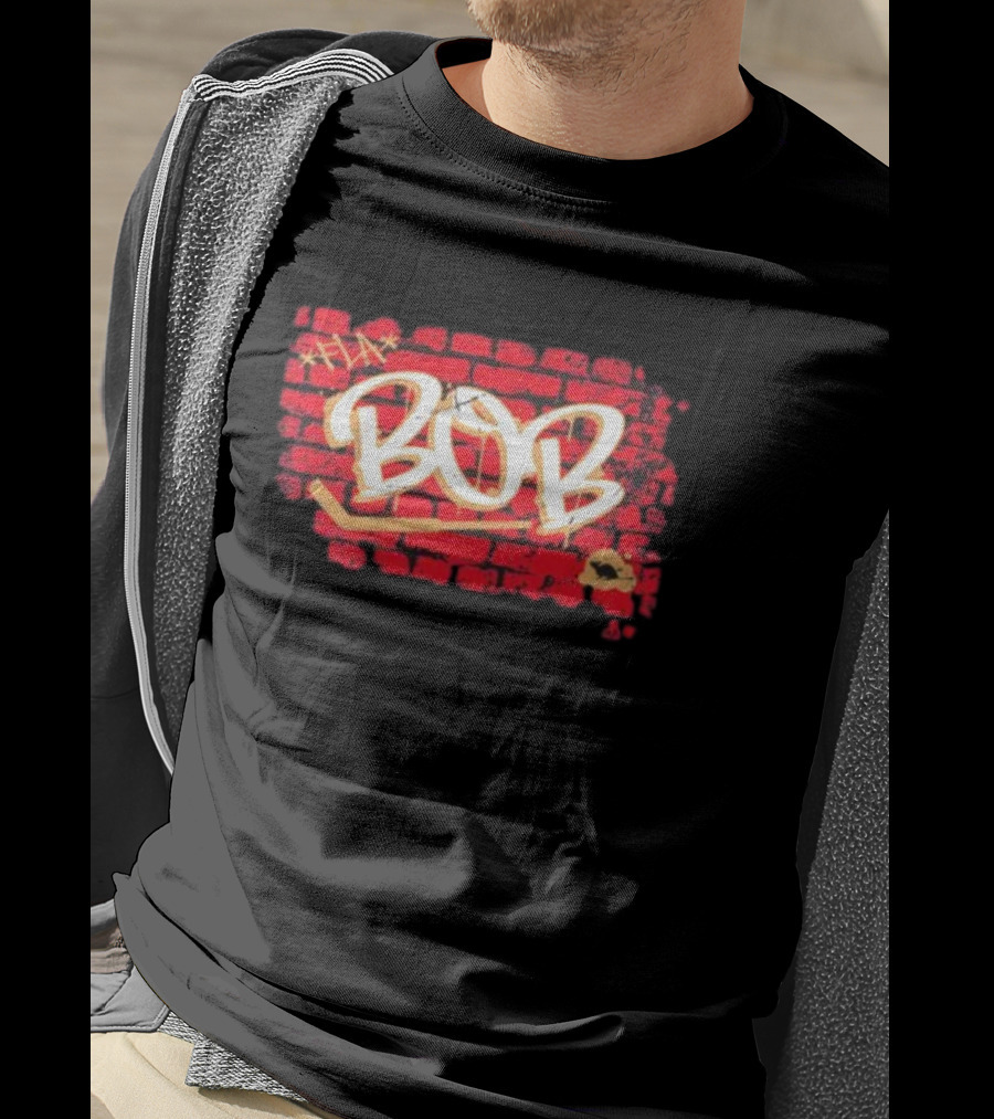 Sergei Bobrovsky Bob Brick Wall Hockey Stick Mask T-Shirt