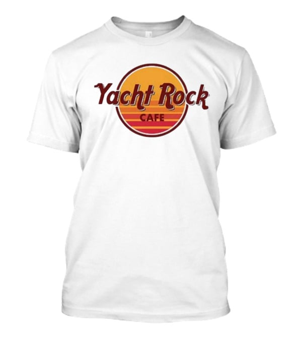 Yacht Rock Cafe Retro Sunset Circle T-Shirt