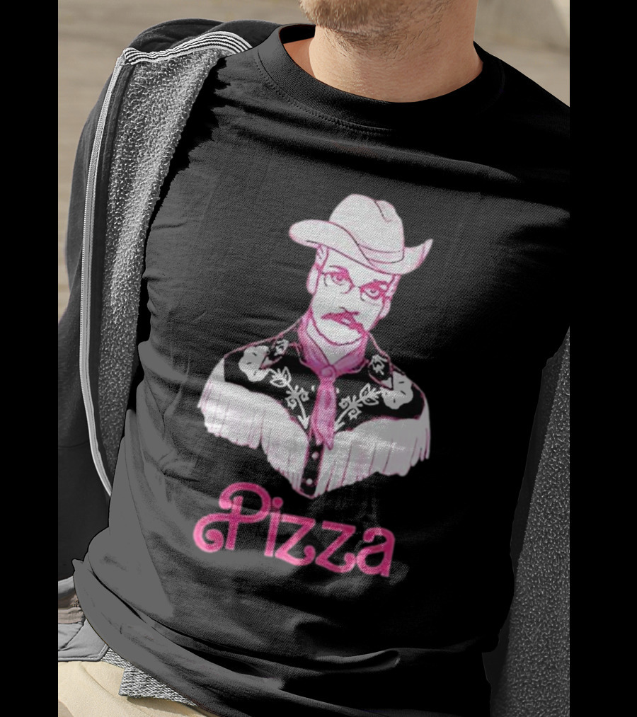 John Green He's Just Cowboy Pizza T-Shirt