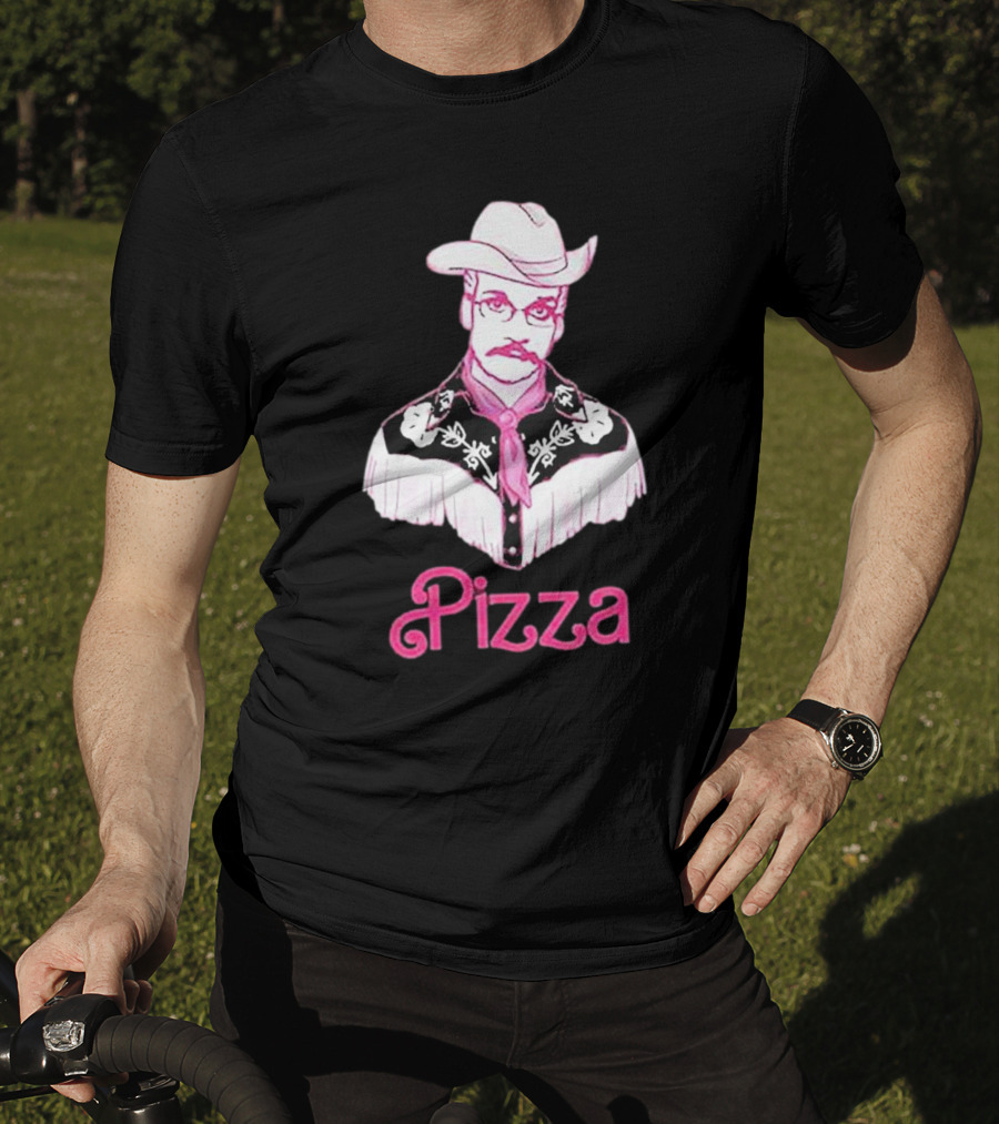 John Green He's Just Cowboy Pizza T-Shirt