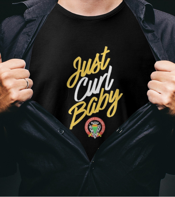 Just Curl Baby Schenectady Curling Club T-Shirt