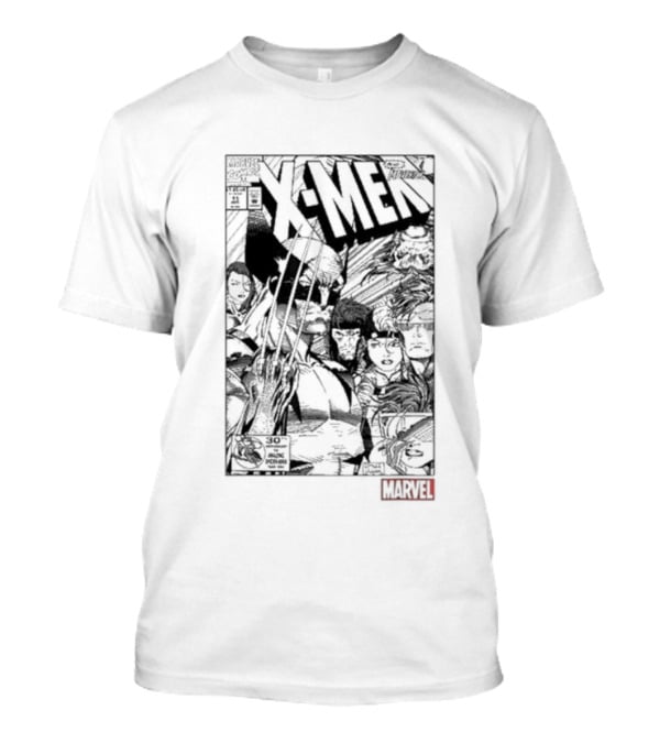 Classic Marvel Comic X-Men Wolverine Team Cover T-Shirt