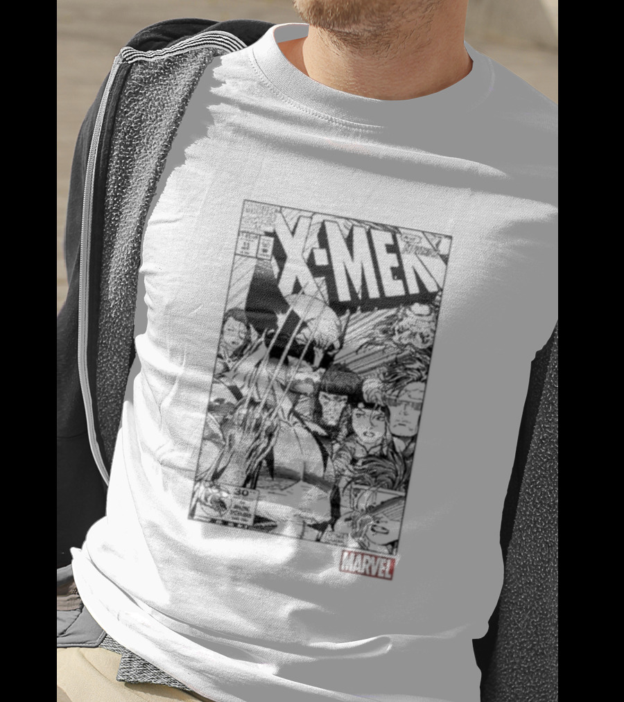 Classic Marvel Comic X-Men Wolverine Team Cover T-Shirt