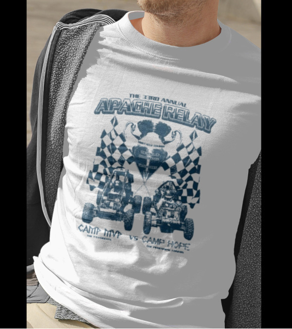 The 33rd Annual Apache Relay Camp MVP Vs Camp Hope Racing Go-Karts With Checkered Flags T-Shirt