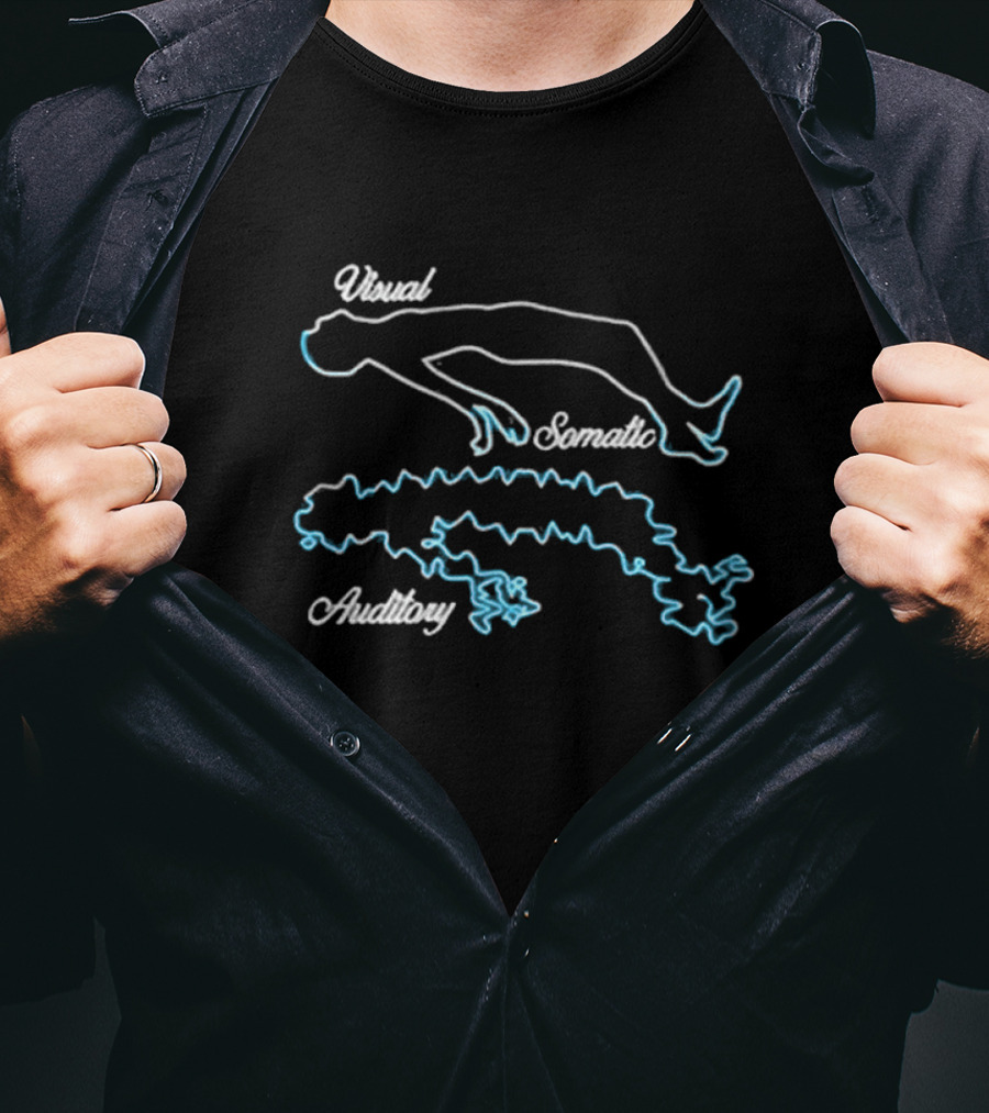 Visual Somatic Auditory Neon Outline T-Shirt