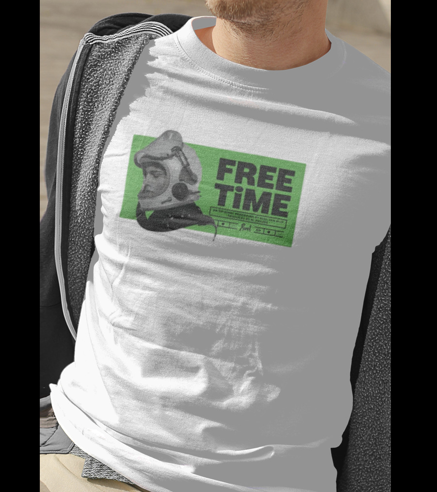 FREE TIME Official Recordings Ruel Merchandise Astronaut Helmet T-Shirt