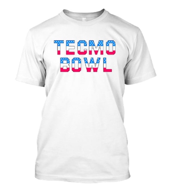 Kyle Brandt Tecmo Bowl USA Flag T-Shirt