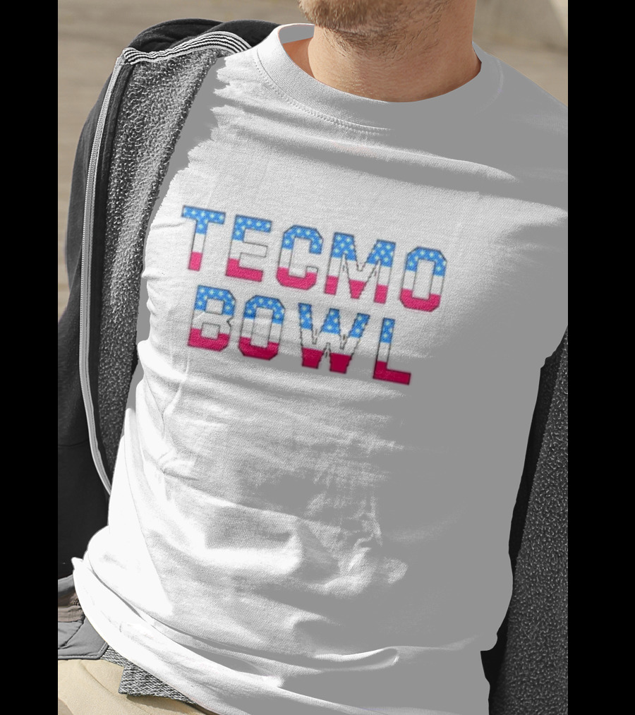 Kyle Brandt Tecmo Bowl USA Flag T-Shirt