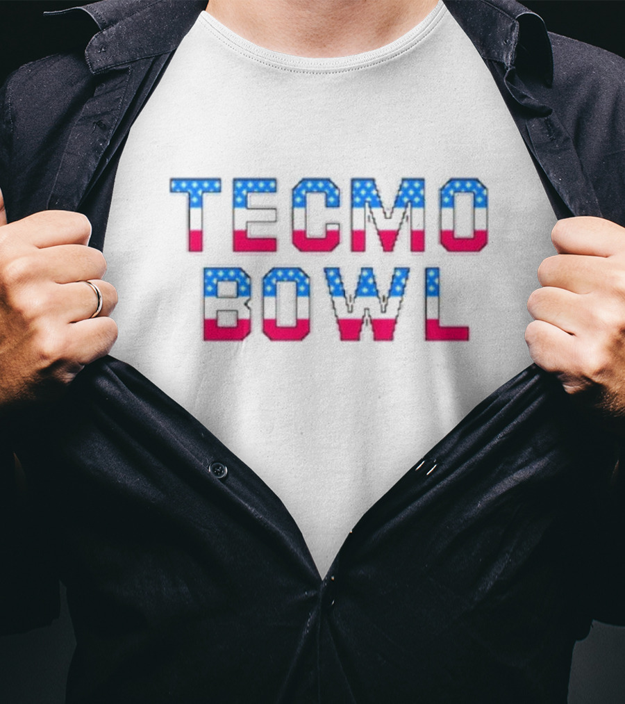 Kyle Brandt Tecmo Bowl USA Flag T-Shirt