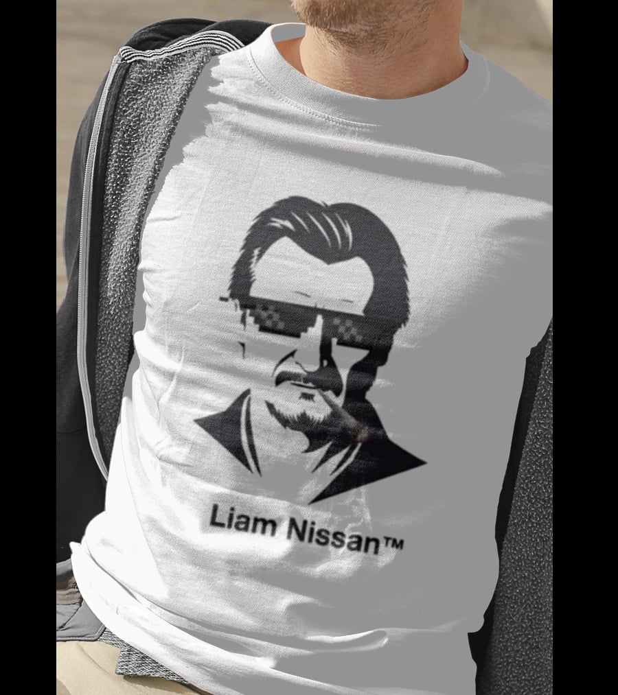Liam Nissan Smoking Thug Life Sunglasses Mockup T-Shirt