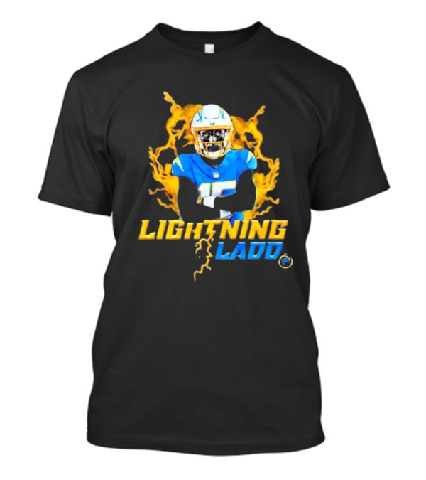 Lightning Ladd Bold Blue Football Power Charge T-Shirt