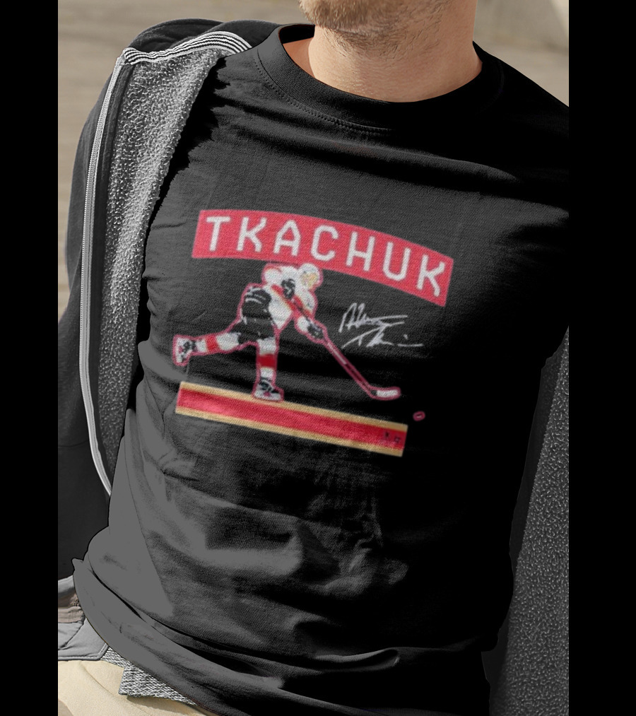 Tkachuk Slap Shot Autograph Player Signage T-Shirt
