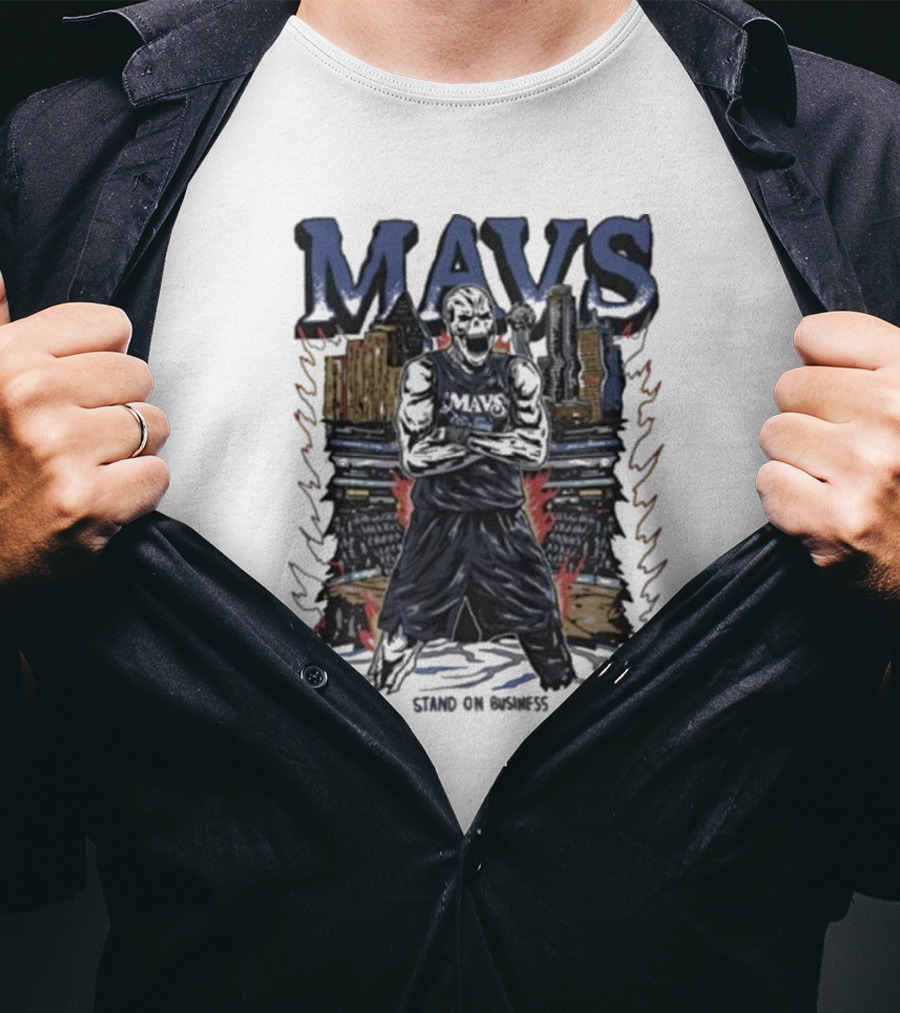 Mavs Standing On Business Standing On Numbers T-Shirt