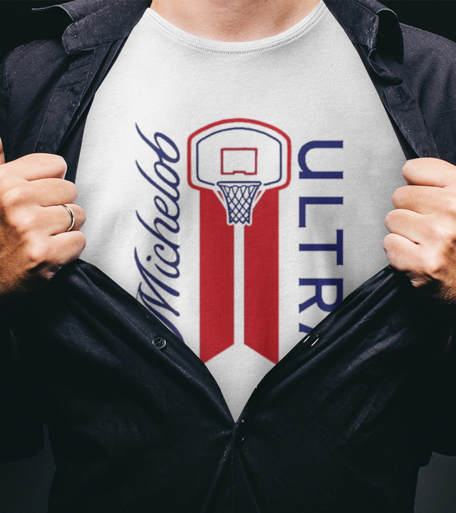 Michelob Ultra Basketball Hoop T-Shirt